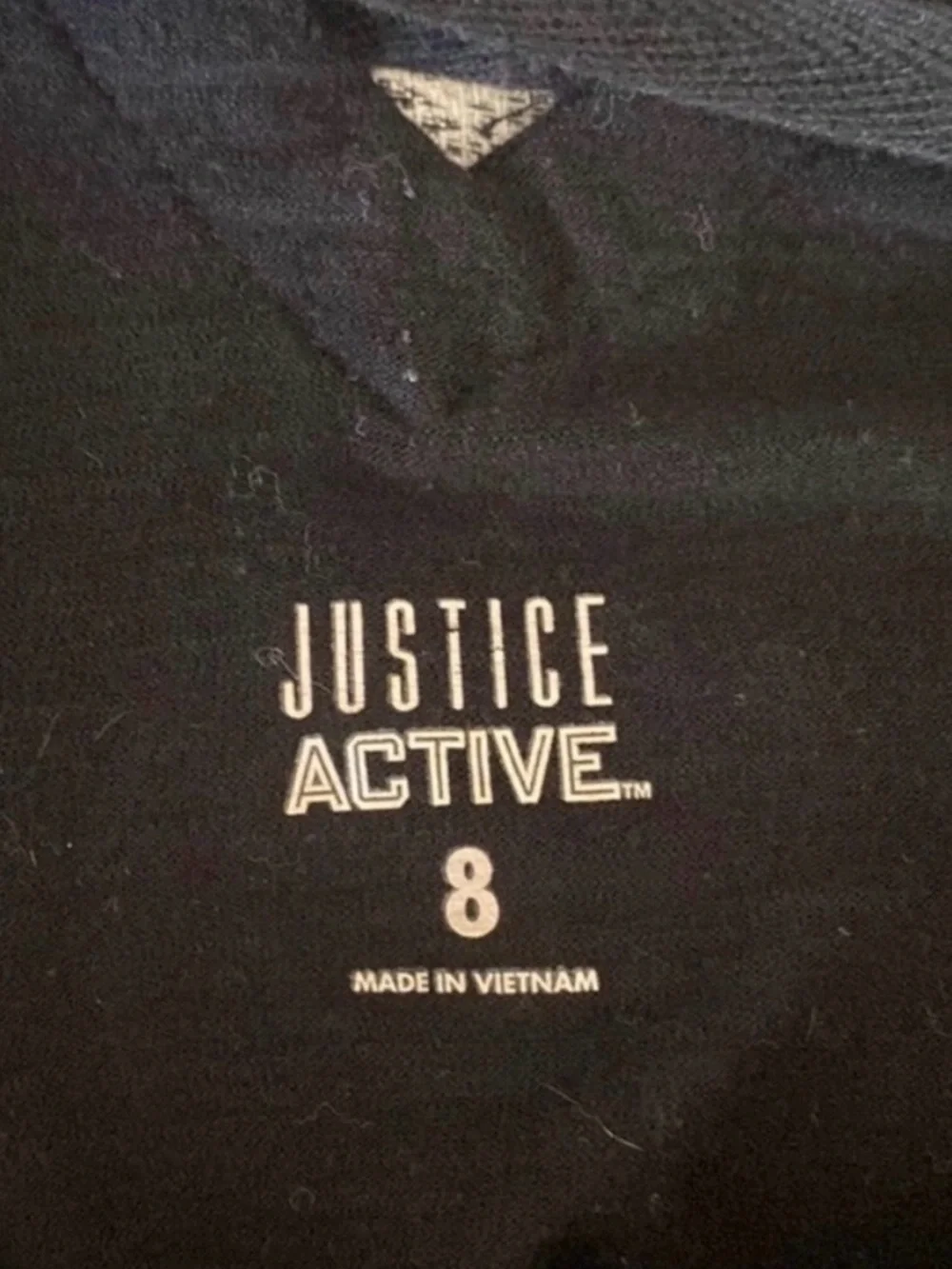 Justice Active Soccer Shirt Size 8